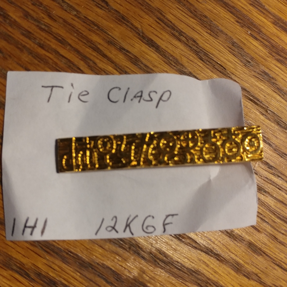 Tie Clip, Geometric Design